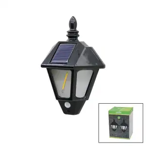 Panther Pt-2981 ( 2pcs ) (solar & Güneş Enerjili) Duvar Lambası (cob Led) (sensörlü= 3 Mod Fonksiyon) (bahçe-balkon-sokak)*50