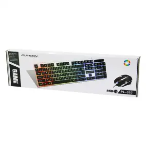 Platoon Pl-357 (ışıklı) (usb Kablolu) (oyuncu) (klavye & Mouse) (set) (süspansiyon Tuş Takımı) (yüksek Usb Bağlantı Hızı)*20