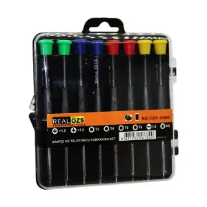 Real Özs-10480 ( 8pcs ) Saatçi & Telefoncu Tornavida Seti*200