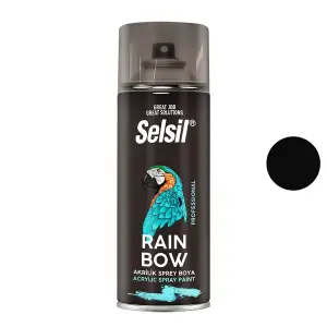 Selsil Tab-428 ( Siyah Mat ) Sprey Boya ( 400ml )*12x1