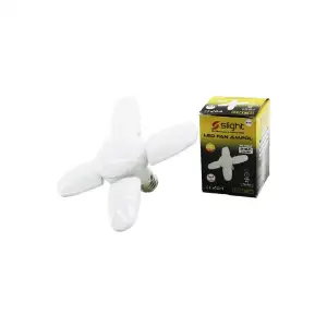 Slight Sl-1024 (4 Kollu+1 Göbekli) ( 24w & E27 ) Led Lamba Fan Ampul (4-katlanır Pervane Model) (2160lümen& 6500k )(20.000 Saat)*69