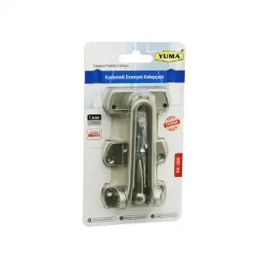 Yuma Ek-200 -702 ( Krom ) Çelik Kapı Emniyet Kelepçe*60