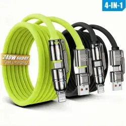 240w 4ü 1 Arada Hızlı Şarj Kablosu