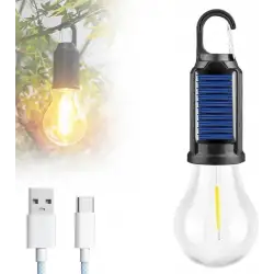 Solar Güneş Enerjili LED Ampul 3 Modlu Uzaktan Kumandalı Solar Camping Lamp