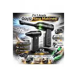 Goldorion Mini Şarjlı Hava Üfleyici ve Vakumlu El Süpürgesi