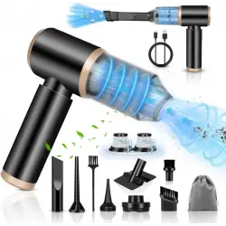 Kablosuz El Tipi Araba Vakum Temizleyici Güçlü Emme Gücü Şarj Edilebilir Kablosuz Araba Vakumu