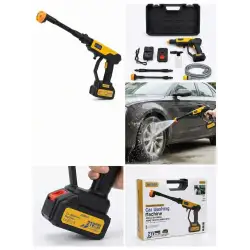 Ahma A-130 Akülü Basınçlı Araç Yıkama Makinesi | 21V Çift Batarya | 175 Psı Güç | 3.6l/dk Su Akışı