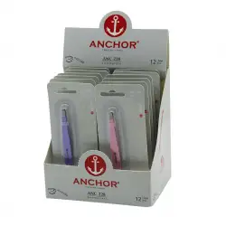 Anchor Anc-228 ( Renkli Metal ) ( 2in1 ) Cımbız ( Mini Tarak Uçlu )*12x40