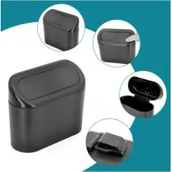 Araba Çöp Kutusu Kapaklı Organizer Siyah