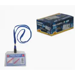 Ark 3a Yaka Kartı İpli Set ( İsimlik )*25x44