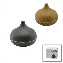 Aroma Dıffuser Sdr-h012 ( Ahşap Desenli )( 500ml )( Fiş Şarjlı & Kumandalı & Led Işık Halkası ) Hava Nemlendirici ( Buhar Makine & Koku Giderici)*24