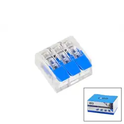 Ars Kod-348050 ( 3 Lü ) ( 2x2.5 Kablo Geçmeli ) ( Mandallı ) Buat Klemensi*100x10