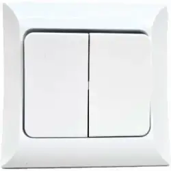 Atom Komitatörlü 2li Anahtar Priz*12x10