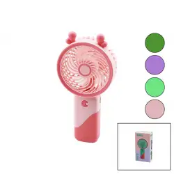 AVEC AV-F831 ( USB MİNİ FAN ) ( ÇAP=7.7CM & Y:15CM ) ( SABİT BAŞLIK=KULAKLI ) ( 3 KADEME HIZ) ( IŞIKLI ) ( LASTİK KORDON BİLEKLİK )*168