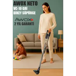 Awox Neto Vc-10 ( Fuşya ) ( Dik ) Elektrikli Süpürge ( 500w ) (5mt Kablo) (sap=75+35=110cm) (hepa Filtre)*6