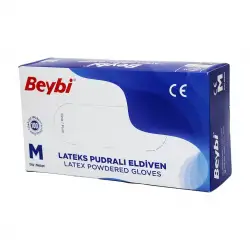 Beybi ( M ) ( Pudralı ) Muayene Eldiveni 100lü*1x20