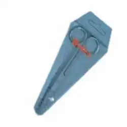 Bolex Cutıcle No-4 Gümüş Eğik Nakış Makası*12x50