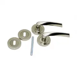 ÇELİKEL-07 ( AMERİKAN ) ( NİKEL SATEN ) ( BRAVO N S ROZ ) ODA KAPI KOLU TAKIM*5X15