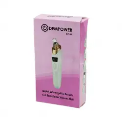 DEMPOWER DP-47 CİLT BAKIM ALETİ (VAKUM) (AKNE& GÖZENEK& SİYAH NOKTA TEMİZLEME) (USB ŞARJ & 5BAŞLIK) (DİJİTAL G.& 3KADEME HIZ)*100