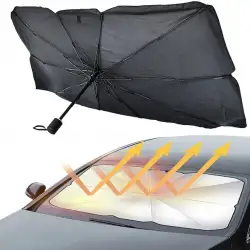 Egonex Araba Oto Şemsiyesi Toptan Araba Ön Cam Güneşliği Şemsiye