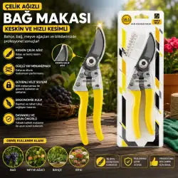 Egonex Emka 5523-144 Çelik Ağızlı Bağ Makas*144