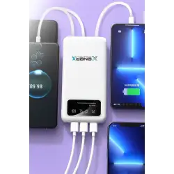 Enerx Enr-p20dc 20000 Mah 2.1 Amper Dahili Kablolu Powerbank Siyah