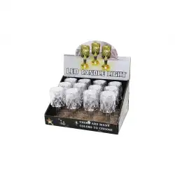 Enfa Ra-515 Kristal Damlalı Mumluk & Masa Lamba Mini Pilli*12x40