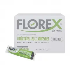 Florex-509 ( Konteyner & 120lt ) ( Çift Kat ) Endüstriyel Çöp Torba ( 90x125cm )*20=k