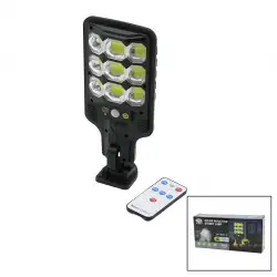 Hi Sheen Solar Inductıon Hs-8037-b (9 Led) (solar & Kumandalı) (sensörlü) Bahçe Kamp Lambası (18650 & 1200ma)*80