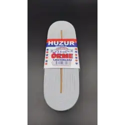 Huzur ( Beyaz & 2.5cm ) Paça Lastik Geniş 10mt.*30