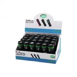 İbico İ10-004 ( Zoomlu ) (mini =9.3cm-10.2cm & Çap:2.8cm ) ( Pilli ) El Feneri (metal Kasa & Pls.ön Kapak) (ip Askılıklı)*24x10