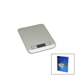 İbico İ11-010 (3 Kapasite=1000-3000-5000gr/1gr) (180x140x18mm) Dijital Platin Mutfak Terazi & Tartı ( Pilli= 2pcs İnce)*40