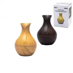 İbico İ11-021 ( Vazo Model )( Ahşap Görünümlü )( Usb Şarjlı & Işıklı )( Hava Nemlendirici & Buhar Makine & Koku Giderici*60