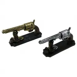 İBİCO İ12-211-B ( TABANCA ) VİNTAGE DEKORATİF BİBLO RENKLİ ( 27X12X7CM ) ( REÇİNE )*24