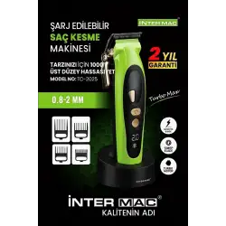 Inter Mac3 Tc-2025 Profesyonel Saç Kesme Makinesi