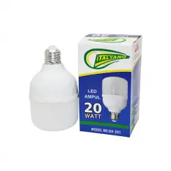 İtalyano Ka-20t ( 20w & E27 ) Torch Led Ampul ( 6500k Soğuk Beyaz & 25.000 Saat )*5x20