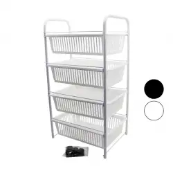 Lalezar Lzr-506 4 Katlı Çekmeceli Sebzelik Tekerlekli*4