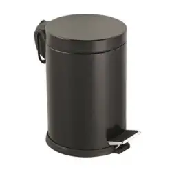 Lalezar Lzr-811-s ( 3lt ) ( Siyah ) Pedallı Metal Çöp Kovası*8
