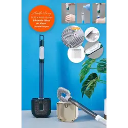 Lıquıd Toılet Brush Baysa-582 ( Sıvı Hazneli ) New Silikon Wc Klozet Fırçası Set*80
