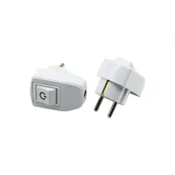 Lmax L-11 ( Anahtarlı & Işıklı ) Topraklı Erkek Fiş ( 16a )*50x6