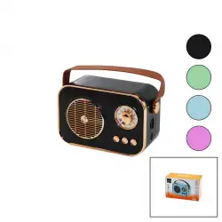 M4 Portable Pl-4641 (wireless) Hoparlör & Speaker (ışıklı) (usb Şarjlı) (renkli Kasa & Bronz Çerçeve)(usb & Dc 5v & Tf)*80