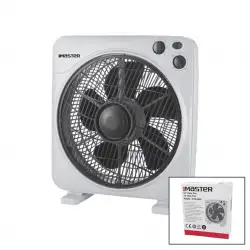 MASTER MTR-F620 (12 İNÇ) ( KUTU FAN ) VANTİLATÖR ( 3 KADEME HIZ ) ( 5 PLASTİK KANAT) ( 40W ) ( 60DK.ZAMAN AYARLI )*5