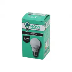 Moss Lıght ( 12w ) ( Beyaz ) Led Ampul ( E27 ) ( 960lm ) ( 6500k )*200