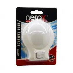 Nerox Nrx-0857 ( Elips ) Anahtarlı Gece Lambası ( 0.5w ) ( Aç-kapa Düğmeli )*10x24