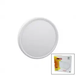 Nisaluce Epl-24sü (24w) (beyaz Metal Kasa) (sıva Üstü) (yuvarlak) Led Slim Panel (1680lm) (beyaz=6500k) (30.000 Saat Ömür)*10