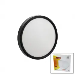 Nisaluce Epl-24sü/s (24w) (siyah Metal Kasa) (sıva Üstü) (yuvarlak) Led Slim Panel (1680lm) (beyaz=6500k) (30.000 Saat Ömür)*10