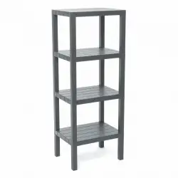 Ombeg Om-0220-2115 ( 4 ( Düz ) Raflı & Gri ) Modüler Ünite Plastik*6