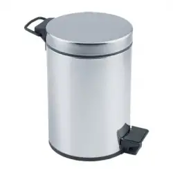Pedallı-706 ( 3lt ) Krom Metal Çöp Kovası 706*8