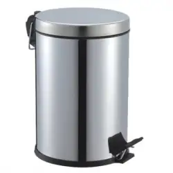 Pedallı-707 ( 5lt ) Krom Metal Çöp Kovası 707*8