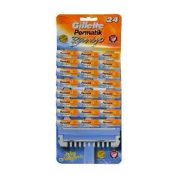 Permatik ( Banyo ) Saplı Jilet Kartela ( 48pcs )*1x20